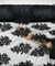 Black Sequin Embroidered Lace Fabric by the Yard, 54" Wide Floral Mesh Lace with Double Scalloped Edges